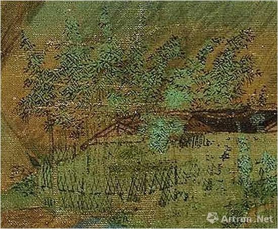 《千里江山图》的竹叶