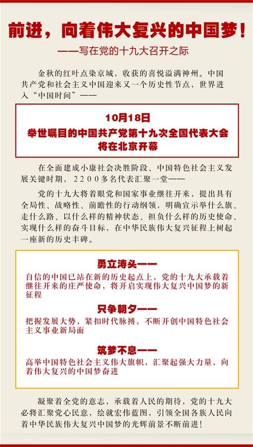 （新华全媒头条·图文互动）（1）前进，向着伟大复兴的中国梦！——写在党的十九大召开之际