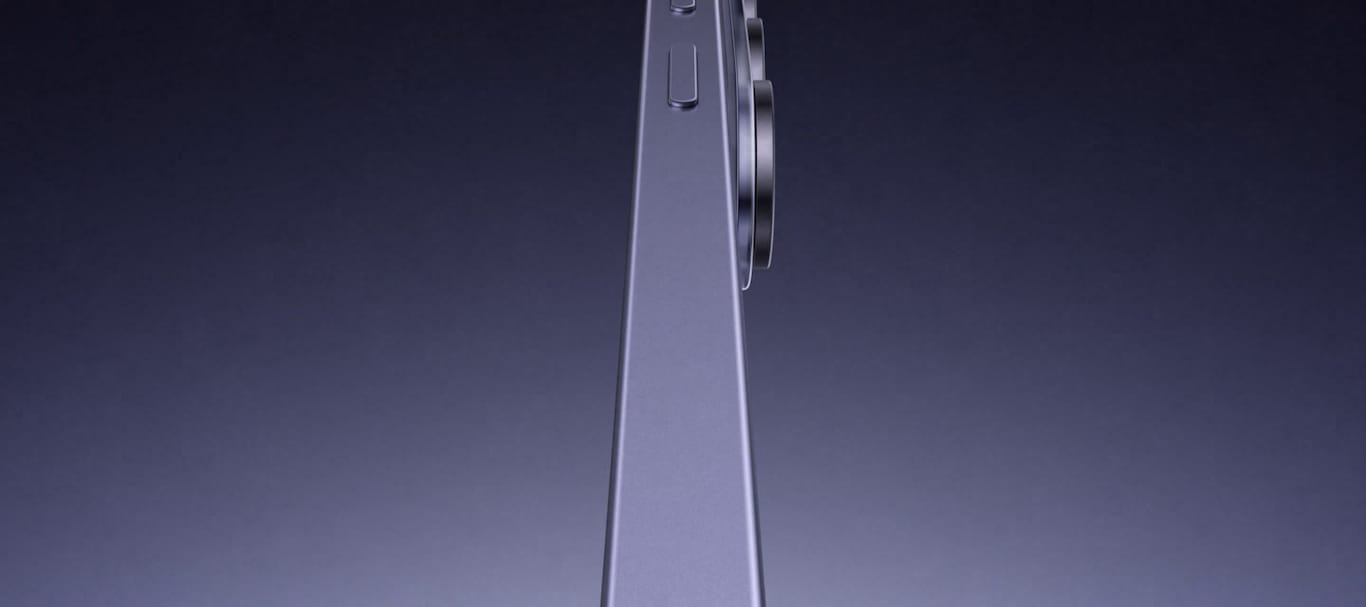 从侧面看 Galaxy S26 Ultra