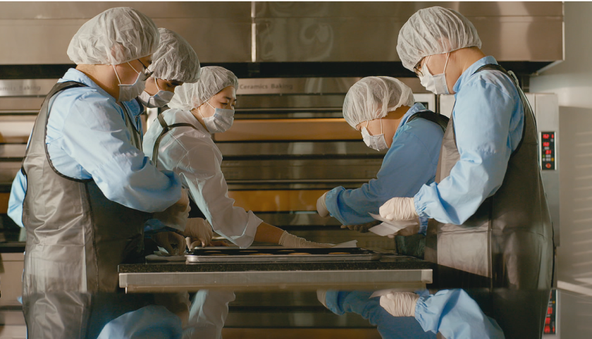 A scene of confectionery being made at Hope Star Forest.